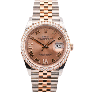 Rolex Datejust 36 mm / Rose Roman – Jubilee